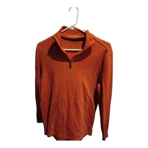 Club Room Men's Rust Zip-Up Sweater